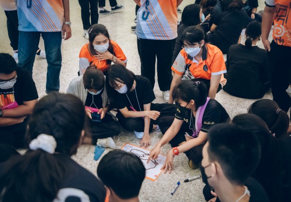 ภาพกิจกรรม  คณะวิทยาศาสตร์และเทคโนโลยี จัดกิจกรรมรักแรกผูกจิตนักศึกษาวิทยาศาสตร์และเทคโนโลยี ปฐมนิเทศนักศึกษาใหม่ คณะวิทยาศาสตร์และเทคโนโลยี ประจำปี 2565