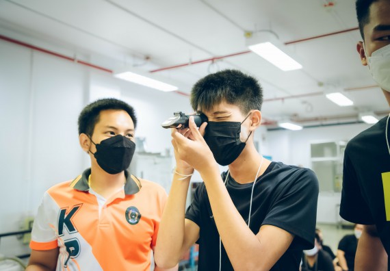 ภาพกิจกรรม  คณะวิทยาศาสตร์และเทคโนโลยี จัดกิจกรรมรักแรกผูกจิตนักศึกษาวิทยาศาสตร์และเทคโนโลยี ปฐมนิเทศนักศึกษาใหม่ คณะวิทยาศาสตร์และเทคโนโลยี ประจำปี 2565