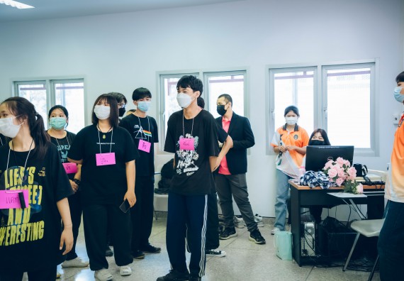 ภาพกิจกรรม  คณะวิทยาศาสตร์และเทคโนโลยี จัดกิจกรรมรักแรกผูกจิตนักศึกษาวิทยาศาสตร์และเทคโนโลยี ปฐมนิเทศนักศึกษาใหม่ คณะวิทยาศาสตร์และเทคโนโลยี ประจำปี 2565