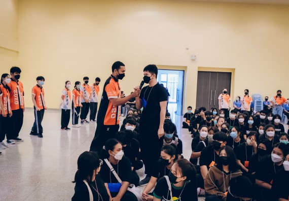 ภาพกิจกรรม  คณะวิทยาศาสตร์และเทคโนโลยี จัดกิจกรรมรักแรกผูกจิตนักศึกษาวิทยาศาสตร์และเทคโนโลยี ปฐมนิเทศนักศึกษาใหม่ คณะวิทยาศาสตร์และเทคโนโลยี ประจำปี 2565