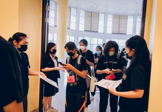 ภาพกิจกรรม  คณะวิทยาศาสตร์และเทคโนโลยี จัดกิจกรรมรักแรกผูกจิตนักศึกษาวิทยาศาสตร์และเทคโนโลยี ปฐมนิเทศนักศึกษาใหม่ คณะวิทยาศาสตร์และเทคโนโลยี ประจำปี 2565