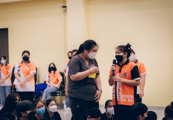 ภาพกิจกรรม  คณะวิทยาศาสตร์และเทคโนโลยี จัดกิจกรรมรักแรกผูกจิตนักศึกษาวิทยาศาสตร์และเทคโนโลยี ปฐมนิเทศนักศึกษาใหม่ คณะวิทยาศาสตร์และเทคโนโลยี ประจำปี 2565