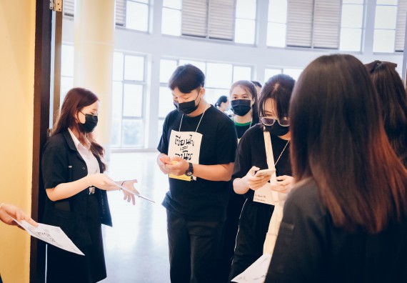 ภาพกิจกรรม  คณะวิทยาศาสตร์และเทคโนโลยี จัดกิจกรรมรักแรกผูกจิตนักศึกษาวิทยาศาสตร์และเทคโนโลยี ปฐมนิเทศนักศึกษาใหม่ คณะวิทยาศาสตร์และเทคโนโลยี ประจำปี 2565