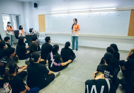 ภาพกิจกรรม  คณะวิทยาศาสตร์และเทคโนโลยี จัดกิจกรรมรักแรกผูกจิตนักศึกษาวิทยาศาสตร์และเทคโนโลยี ปฐมนิเทศนักศึกษาใหม่ คณะวิทยาศาสตร์และเทคโนโลยี ประจำปี 2565