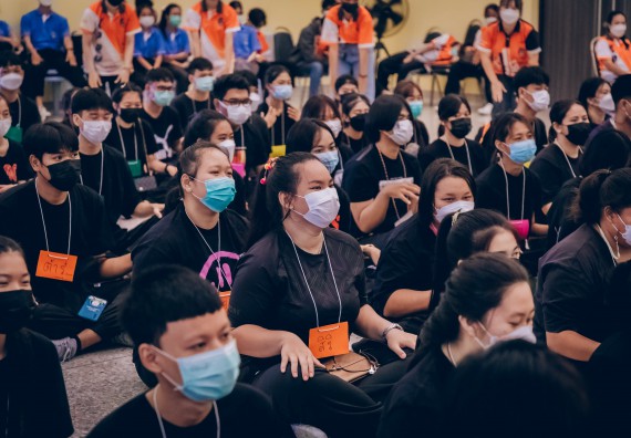 ภาพกิจกรรม  คณะวิทยาศาสตร์และเทคโนโลยี จัดกิจกรรมรักแรกผูกจิตนักศึกษาวิทยาศาสตร์และเทคโนโลยี ปฐมนิเทศนักศึกษาใหม่ คณะวิทยาศาสตร์และเทคโนโลยี ประจำปี 2565