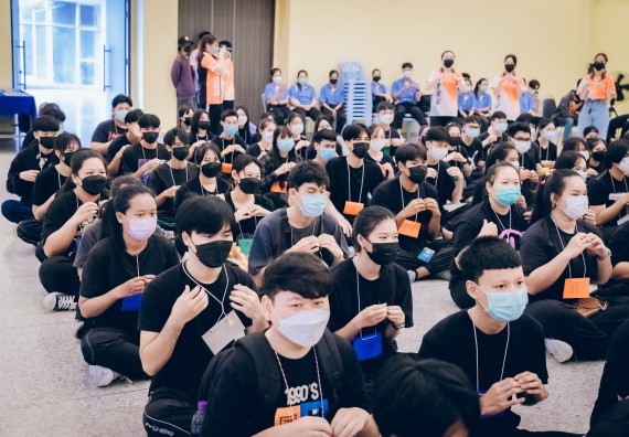 ภาพกิจกรรม  คณะวิทยาศาสตร์และเทคโนโลยี จัดกิจกรรมรักแรกผูกจิตนักศึกษาวิทยาศาสตร์และเทคโนโลยี ปฐมนิเทศนักศึกษาใหม่ คณะวิทยาศาสตร์และเทคโนโลยี ประจำปี 2565