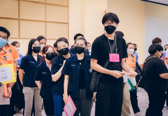 ภาพกิจกรรม  คณะวิทยาศาสตร์และเทคโนโลยี จัดกิจกรรมรักแรกผูกจิตนักศึกษาวิทยาศาสตร์และเทคโนโลยี ปฐมนิเทศนักศึกษาใหม่ คณะวิทยาศาสตร์และเทคโนโลยี ประจำปี 2565