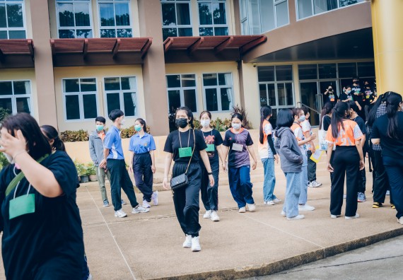 ภาพกิจกรรม  คณะวิทยาศาสตร์และเทคโนโลยี จัดกิจกรรมรักแรกผูกจิตนักศึกษาวิทยาศาสตร์และเทคโนโลยี ปฐมนิเทศนักศึกษาใหม่ คณะวิทยาศาสตร์และเทคโนโลยี ประจำปี 2565