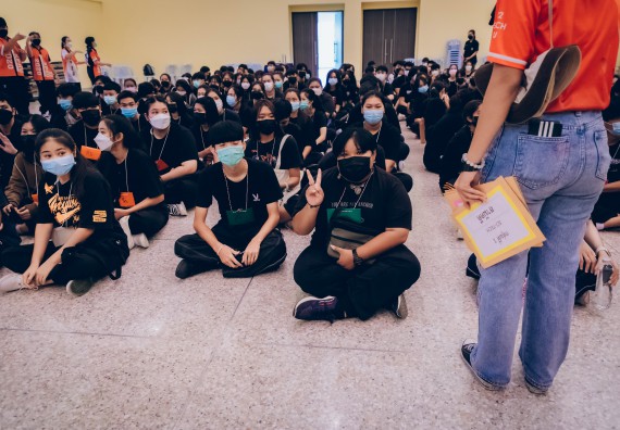 ภาพกิจกรรม  คณะวิทยาศาสตร์และเทคโนโลยี จัดกิจกรรมรักแรกผูกจิตนักศึกษาวิทยาศาสตร์และเทคโนโลยี ปฐมนิเทศนักศึกษาใหม่ คณะวิทยาศาสตร์และเทคโนโลยี ประจำปี 2565