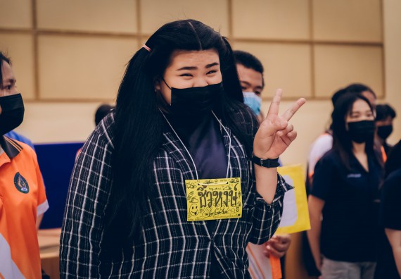 ภาพกิจกรรม  คณะวิทยาศาสตร์และเทคโนโลยี จัดกิจกรรมรักแรกผูกจิตนักศึกษาวิทยาศาสตร์และเทคโนโลยี ปฐมนิเทศนักศึกษาใหม่ คณะวิทยาศาสตร์และเทคโนโลยี ประจำปี 2565