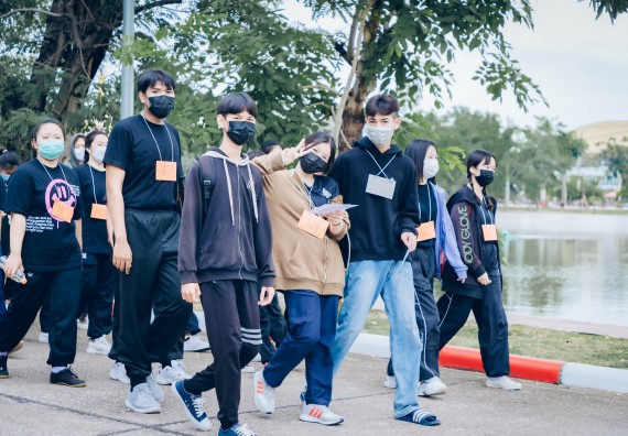 ภาพกิจกรรม  คณะวิทยาศาสตร์และเทคโนโลยี จัดกิจกรรมรักแรกผูกจิตนักศึกษาวิทยาศาสตร์และเทคโนโลยี ปฐมนิเทศนักศึกษาใหม่ คณะวิทยาศาสตร์และเทคโนโลยี ประจำปี 2565