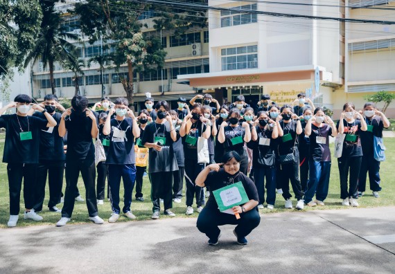 ภาพกิจกรรม  คณะวิทยาศาสตร์และเทคโนโลยี จัดกิจกรรมรักแรกผูกจิตนักศึกษาวิทยาศาสตร์และเทคโนโลยี ปฐมนิเทศนักศึกษาใหม่ คณะวิทยาศาสตร์และเทคโนโลยี ประจำปี 2565