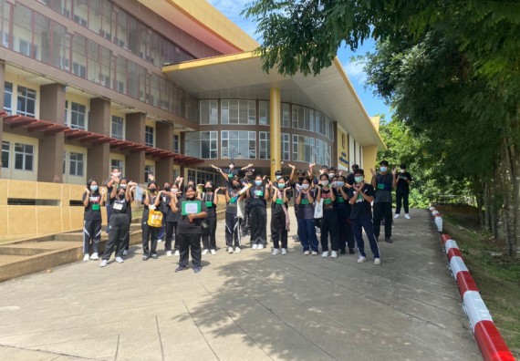 ภาพกิจกรรม  คณะวิทยาศาสตร์และเทคโนโลยี จัดกิจกรรมรักแรกผูกจิตนักศึกษาวิทยาศาสตร์และเทคโนโลยี ปฐมนิเทศนักศึกษาใหม่ คณะวิทยาศาสตร์และเทคโนโลยี ประจำปี 2565