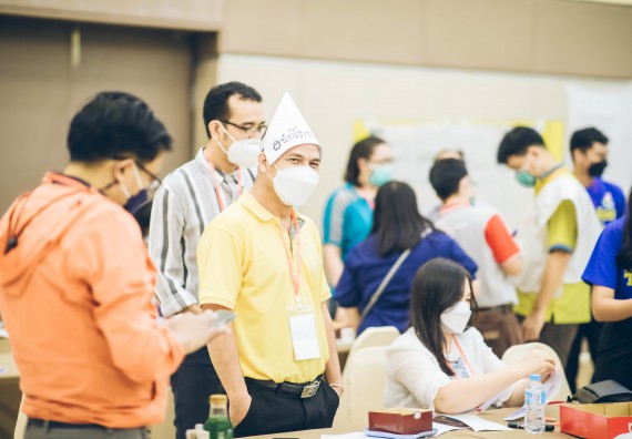 ภาพกิจกรรม  คณาจารย์และบุคลากร คณะวิทยาศาสตร์และเทคโนโลยี เข้าร่วมอบรมโครงการอบรมเชิงปฏิบัติการพัฒนาทักษะวิศวกรสังคมสำหรับอาจารย์ KPRU