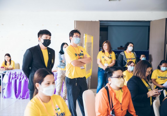 ภาพกิจกรรม  คณาจารย์และบุคลากร คณะวิทยาศาสตร์และเทคโนโลยี เข้าร่วมอบรมโครงการอบรมเชิงปฏิบัติการพัฒนาทักษะวิศวกรสังคมสำหรับอาจารย์ KPRU