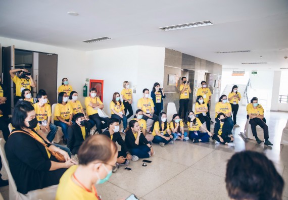 ภาพกิจกรรม  คณาจารย์และบุคลากร คณะวิทยาศาสตร์และเทคโนโลยี เข้าร่วมอบรมโครงการอบรมเชิงปฏิบัติการพัฒนาทักษะวิศวกรสังคมสำหรับอาจารย์ KPRU