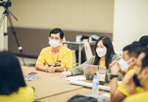 ภาพกิจกรรม  คณาจารย์และบุคลากร คณะวิทยาศาสตร์และเทคโนโลยี เข้าร่วมอบรมโครงการอบรมเชิงปฏิบัติการพัฒนาทักษะวิศวกรสังคมสำหรับอาจารย์ KPRU