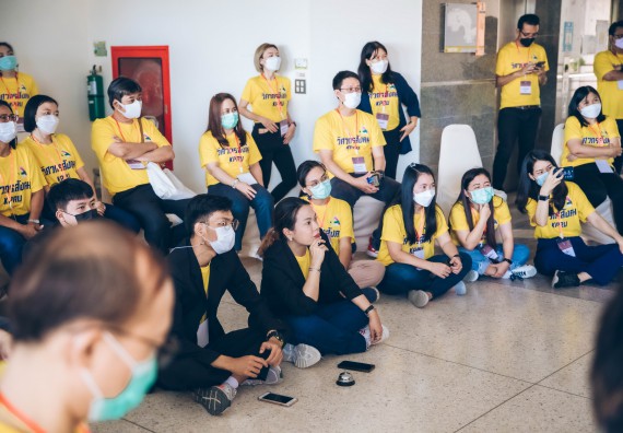 ภาพกิจกรรม  คณาจารย์และบุคลากร คณะวิทยาศาสตร์และเทคโนโลยี เข้าร่วมอบรมโครงการอบรมเชิงปฏิบัติการพัฒนาทักษะวิศวกรสังคมสำหรับอาจารย์ KPRU