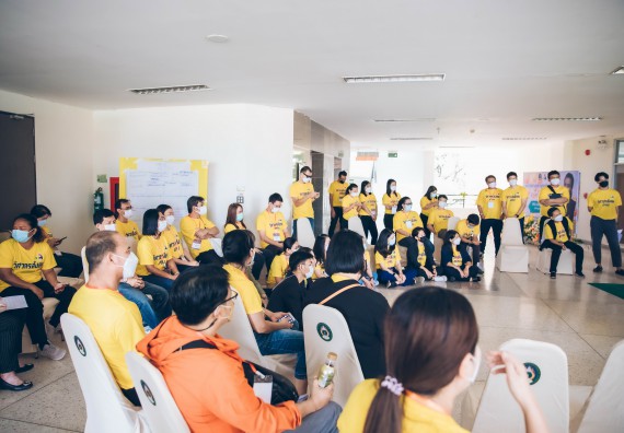 ภาพกิจกรรม  คณาจารย์และบุคลากร คณะวิทยาศาสตร์และเทคโนโลยี เข้าร่วมอบรมโครงการอบรมเชิงปฏิบัติการพัฒนาทักษะวิศวกรสังคมสำหรับอาจารย์ KPRU