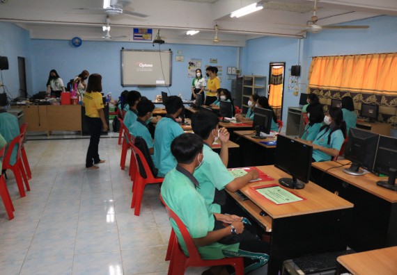 ภาพกิจกรรม  โปรแกรมวิชาวิทยาการคอมพิวเตอร์และเทคโนโลยีสารสนเทศ จัดกิจกรรมบริการวิชาการหลักสูตรวิทยาการคอมพิวเตอร์