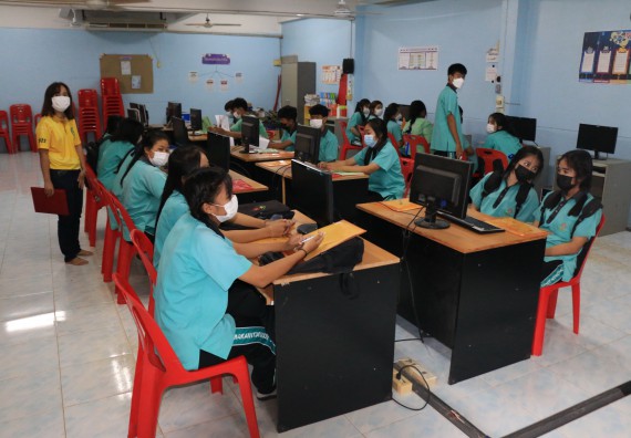 ภาพกิจกรรม  โปรแกรมวิชาวิทยาการคอมพิวเตอร์และเทคโนโลยีสารสนเทศ จัดกิจกรรมบริการวิชาการหลักสูตรวิทยาการคอมพิวเตอร์