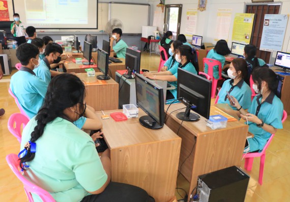 ภาพกิจกรรม  โปรแกรมวิชาวิทยาการคอมพิวเตอร์และเทคโนโลยีสารสนเทศ จัดกิจกรรมบริการวิชาการหลักสูตรวิทยาการคอมพิวเตอร์