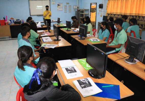 ภาพกิจกรรม  โปรแกรมวิชาวิทยาการคอมพิวเตอร์และเทคโนโลยีสารสนเทศ จัดกิจกรรมบริการวิชาการหลักสูตรวิทยาการคอมพิวเตอร์