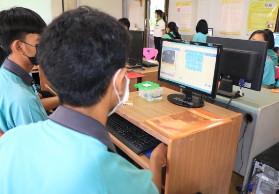 ภาพกิจกรรม  โปรแกรมวิชาวิทยาการคอมพิวเตอร์และเทคโนโลยีสารสนเทศ จัดกิจกรรมบริการวิชาการหลักสูตรวิทยาการคอมพิวเตอร์