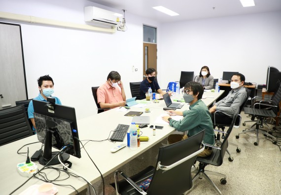 ภาพกิจกรรม  หลักสูตรสาขาวิชานวัตกรรมและธุรกิจอาหาร จัดกิจกรรมตรวจประเมินคุณภาพภายในในรูปแบบการประเมินคุณภาพการศึกษาผ่านสื่ออิเล็กทรอนิกส์ ปีการศึกษา 2565