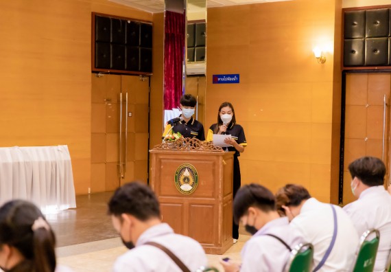 ภาพกิจกรรม  คณะวิทยาศาสตร์และเทคโนโลยี เข้าร่วมโครงการสัมมนาเชิงปฏิบัติการค่ายอาสาบำเพ็ญประโยชน์เพื่อส่งเสริมสร้างจริยธรรมและบูรณาการการเรียนรู้ เพื่อทำนุบำรุงศิลปวัฒนธรรม ครั้งที่ 7