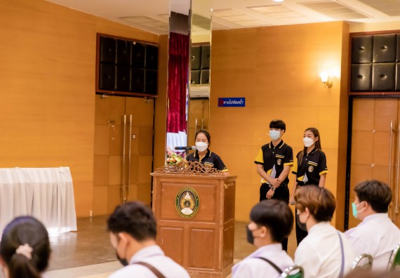 ภาพกิจกรรม  คณะวิทยาศาสตร์และเทคโนโลยี เข้าร่วมโครงการสัมมนาเชิงปฏิบัติการค่ายอาสาบำเพ็ญประโยชน์เพื่อส่งเสริมสร้างจริยธรรมและบูรณาการการเรียนรู้ เพื่อทำนุบำรุงศิลปวัฒนธรรม ครั้งที่ 7