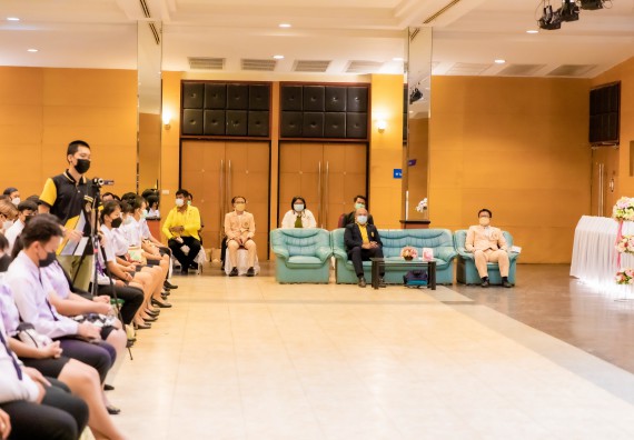 ภาพกิจกรรม  คณะวิทยาศาสตร์และเทคโนโลยี เข้าร่วมโครงการสัมมนาเชิงปฏิบัติการค่ายอาสาบำเพ็ญประโยชน์เพื่อส่งเสริมสร้างจริยธรรมและบูรณาการการเรียนรู้ เพื่อทำนุบำรุงศิลปวัฒนธรรม ครั้งที่ 7