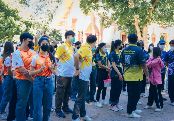 ภาพกิจกรรม  คณะวิทยาศาสตร์และเทคโนโลยี เข้าร่วมโครงการสัมมนาเชิงปฏิบัติการค่ายอาสาบำเพ็ญประโยชน์เพื่อส่งเสริมสร้างจริยธรรมและบูรณาการการเรียนรู้ เพื่อทำนุบำรุงศิลปวัฒนธรรม ครั้งที่ 7