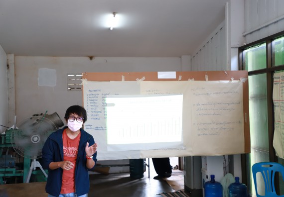 ภาพกิจกรรม  คณะวิทยาศาสตร์และเทคโนโลยี มหาวิทยาลัยราชภัฏกำแพงเพชร ลงพื้นที่ติดตามการให้บริการวิชาการและยกระดับผลิตภัณฑ์ชุมชน ของกลุ่มวิสาหกิจชุมชนกล้วยน้ำหว้าแปลงใหญ่