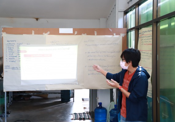 ภาพกิจกรรม  คณะวิทยาศาสตร์และเทคโนโลยี มหาวิทยาลัยราชภัฏกำแพงเพชร ลงพื้นที่ติดตามการให้บริการวิชาการและยกระดับผลิตภัณฑ์ชุมชน ของกลุ่มวิสาหกิจชุมชนกล้วยน้ำหว้าแปลงใหญ่