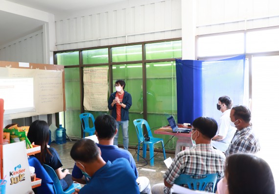 ภาพกิจกรรม  คณะวิทยาศาสตร์และเทคโนโลยี มหาวิทยาลัยราชภัฏกำแพงเพชร ลงพื้นที่ติดตามการให้บริการวิชาการและยกระดับผลิตภัณฑ์ชุมชน ของกลุ่มวิสาหกิจชุมชนกล้วยน้ำหว้าแปลงใหญ่