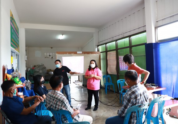 ภาพกิจกรรม  คณะวิทยาศาสตร์และเทคโนโลยี มหาวิทยาลัยราชภัฏกำแพงเพชร ลงพื้นที่ติดตามการให้บริการวิชาการและยกระดับผลิตภัณฑ์ชุมชน ของกลุ่มวิสาหกิจชุมชนกล้วยน้ำหว้าแปลงใหญ่