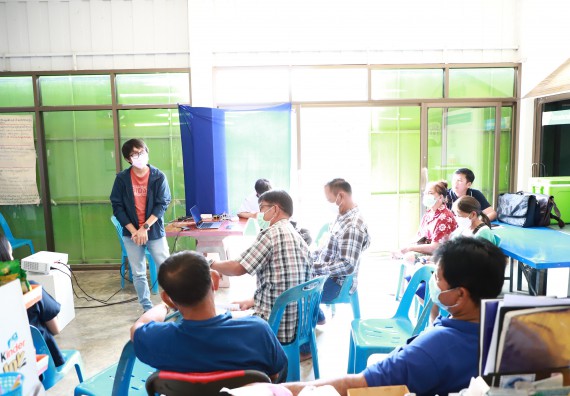 ภาพกิจกรรม  คณะวิทยาศาสตร์และเทคโนโลยี มหาวิทยาลัยราชภัฏกำแพงเพชร ลงพื้นที่ติดตามการให้บริการวิชาการและยกระดับผลิตภัณฑ์ชุมชน ของกลุ่มวิสาหกิจชุมชนกล้วยน้ำหว้าแปลงใหญ่