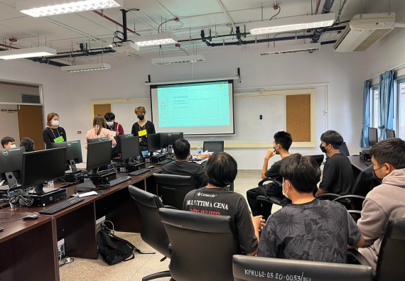 ภาพกิจกรรม  โปรแกรมวิชาวิทยาการคอมพิวเตอร์และเทคโนโลยีสารสนเทศ จัดกิจกรรมเตรียมความพร้อมสําหรับนักศึกษาแรกเข้า