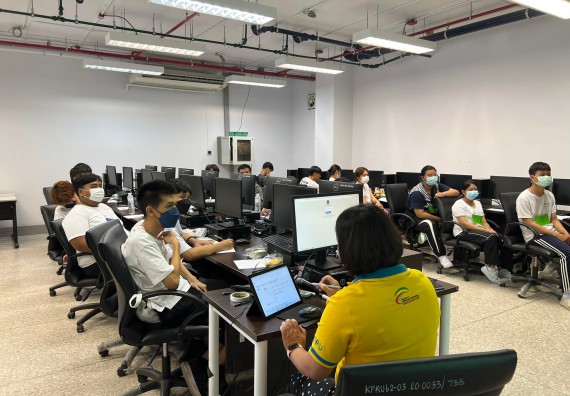 ภาพกิจกรรม  โปรแกรมวิชาวิทยาการคอมพิวเตอร์และเทคโนโลยีสารสนเทศ จัดกิจกรรมเตรียมความพร้อมสําหรับนักศึกษาแรกเข้า