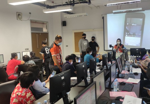 ภาพกิจกรรม  โปรแกรมวิชาวิทยาการคอมพิวเตอร์และเทคโนโลยีสารสนเทศ จัดอบรมเชิงปฏิบัติการ เรื่องการขยายตลาดด้วย TikTok เพื่อสร้างรายได้ให้ปัง