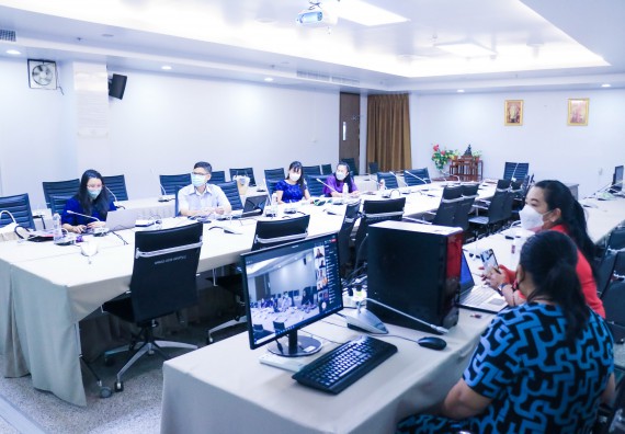 ภาพกิจกรรม  หลักสูตรสาธารณสุขศาสตร์ จัดกิจกรรมตรวจประเมินคุณภาพหลักสูตรตามเกณฑ์ AUN-QA ประจำปีการศึกษา 2564