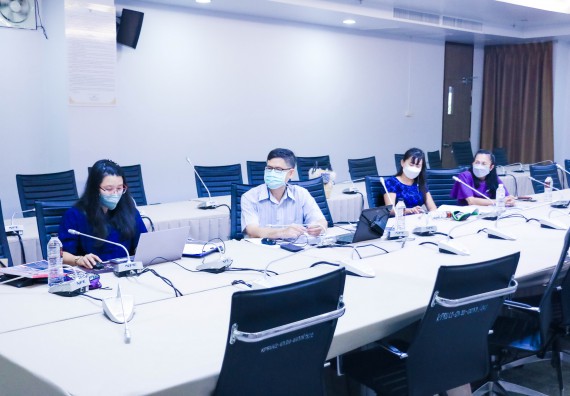 ภาพกิจกรรม  หลักสูตรสาธารณสุขศาสตร์ จัดกิจกรรมตรวจประเมินคุณภาพหลักสูตรตามเกณฑ์ AUN-QA ประจำปีการศึกษา 2564