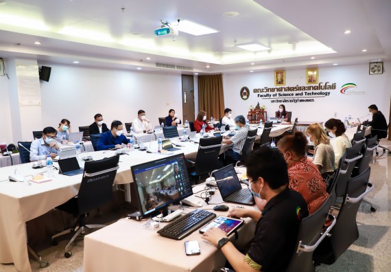 ภาพกิจกรรม  คณะวิทยาศาสตร์และเทคโนโลยี ร่วมกับมหาวิทยาลัยราชภัฏกำแพงเพชร จัดการประชุมคณะกรรมการบริหารมหาวิทยาลัยราชภัฏกำแพงเพชร ครั้งที่ 7/2565