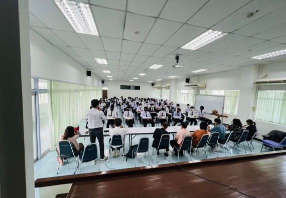 ภาพกิจกรรม   โปรแกรมวิชาวิทยาการคอมพิวเตอร์และเทคโนโลยีสารสนเทศ จัดกิจกรรมปฐมนิเทศนักศึกษาใหม่ โปรแกรมวิชาวิทยาการคอมพิวเตอร์และเทคโนโลยีสารสนเทศ ประจำปี 2565