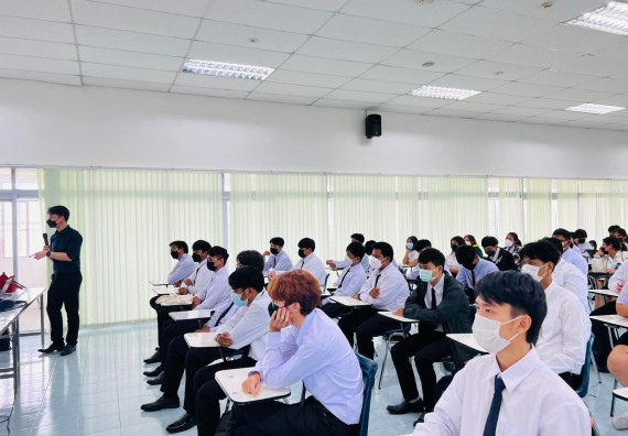 ภาพกิจกรรม   โปรแกรมวิชาวิทยาการคอมพิวเตอร์และเทคโนโลยีสารสนเทศ จัดกิจกรรมปฐมนิเทศนักศึกษาใหม่ โปรแกรมวิชาวิทยาการคอมพิวเตอร์และเทคโนโลยีสารสนเทศ ประจำปี 2565