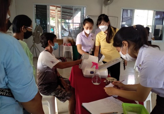 ภาพกิจกรรม  โปรแกรมวิชาสาธารณสุขศาสตร์ จัดกิจกรรมบริการวิชาการด้านสุขภาพแก่ชุมชนในจังหวัดกําแพงเพชร