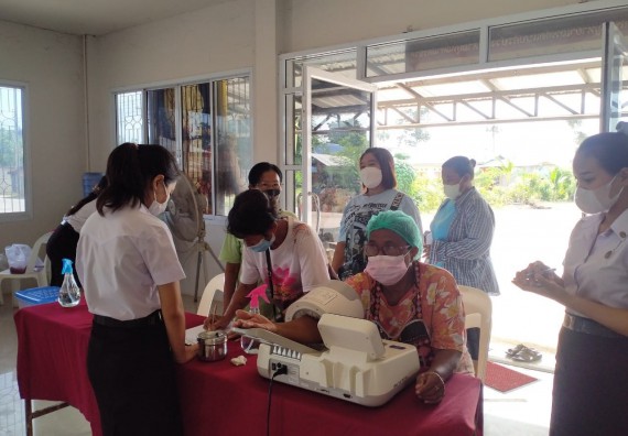 ภาพกิจกรรม  โปรแกรมวิชาสาธารณสุขศาสตร์ จัดกิจกรรมบริการวิชาการด้านสุขภาพแก่ชุมชนในจังหวัดกําแพงเพชร