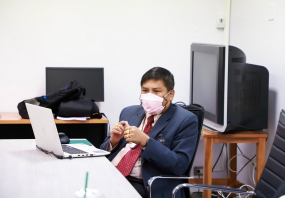 ภาพกิจกรรม  คณะวิทยาศาสตร์และเทคโนโลยี จัดกิจกรรมการตรวจประเมินคุณภาพการศึกษาภายใน ระดับคณะ ประจำปีการศึกษา 2564