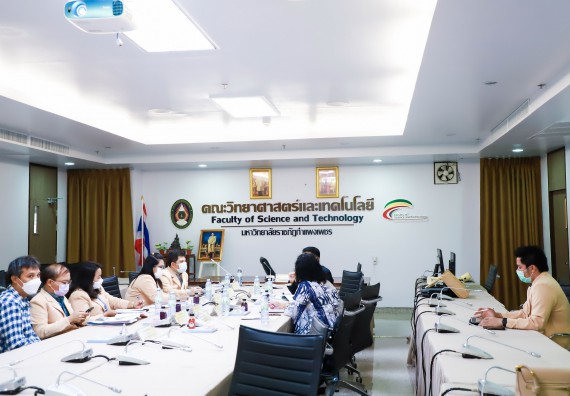 ภาพกิจกรรม  คณะวิทยาศาสตร์และเทคโนโลยี จัดกิจกรรมการตรวจประเมินคุณภาพการศึกษาภายใน ระดับคณะ ประจำปีการศึกษา 2564